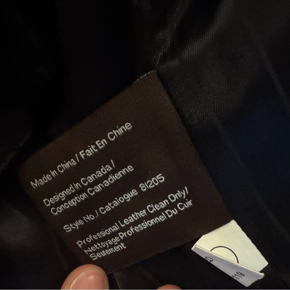 Danier Black Leather Field Jacket with Brown Shearling Collar - Picture 11 of 14